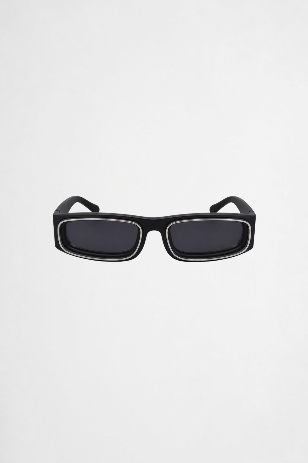 Rectangular frame sunglasses