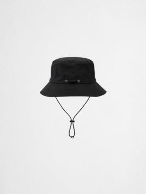 Technical nylon bucket hat