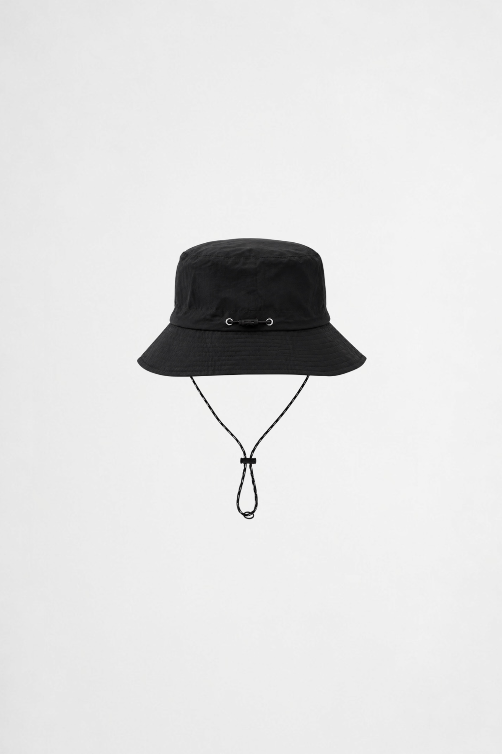 Technical nylon bucket hat