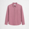 Relaxed fit washed cotton shirt with chest pocket detail and casual minimalist styling by DAHAR.