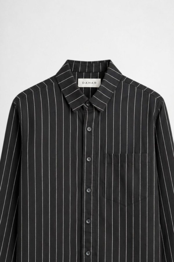 VERTICAL STRIPE OVERSHIRT