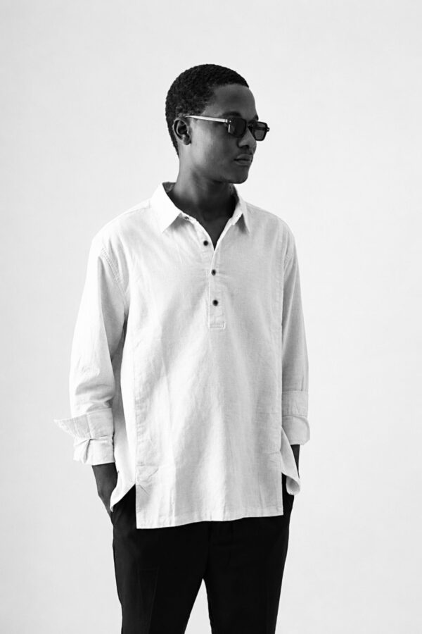 LINEN BLEND SHIRT