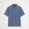 Soft blue piqué polo shirt by DAHAR