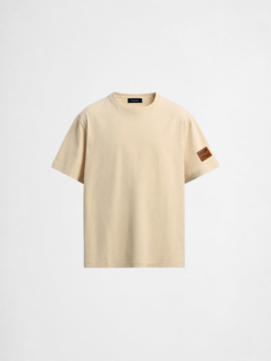 Beige regular-fit T-shirt by DAHAR