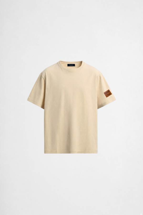 Beige regular-fit T-shirt by DAHAR