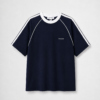 Loose 250 GSM cotton graphic T-shirt with front silk screen print.