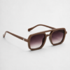 Tinted acetate sunglasses with UV400 protection.