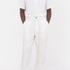 STRIPEND LINEN BLEND TROUSERS